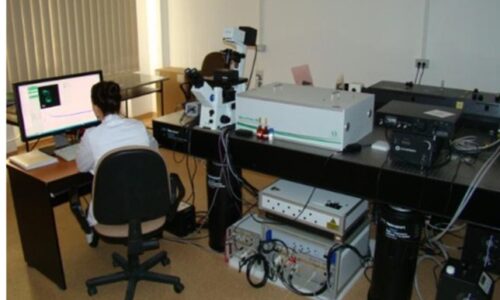 Time-resolved confocal fluorescence microscope system (FLIM) (MicroTime 200, PicoQuant)